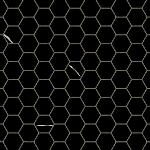 Black Hexagon Tile