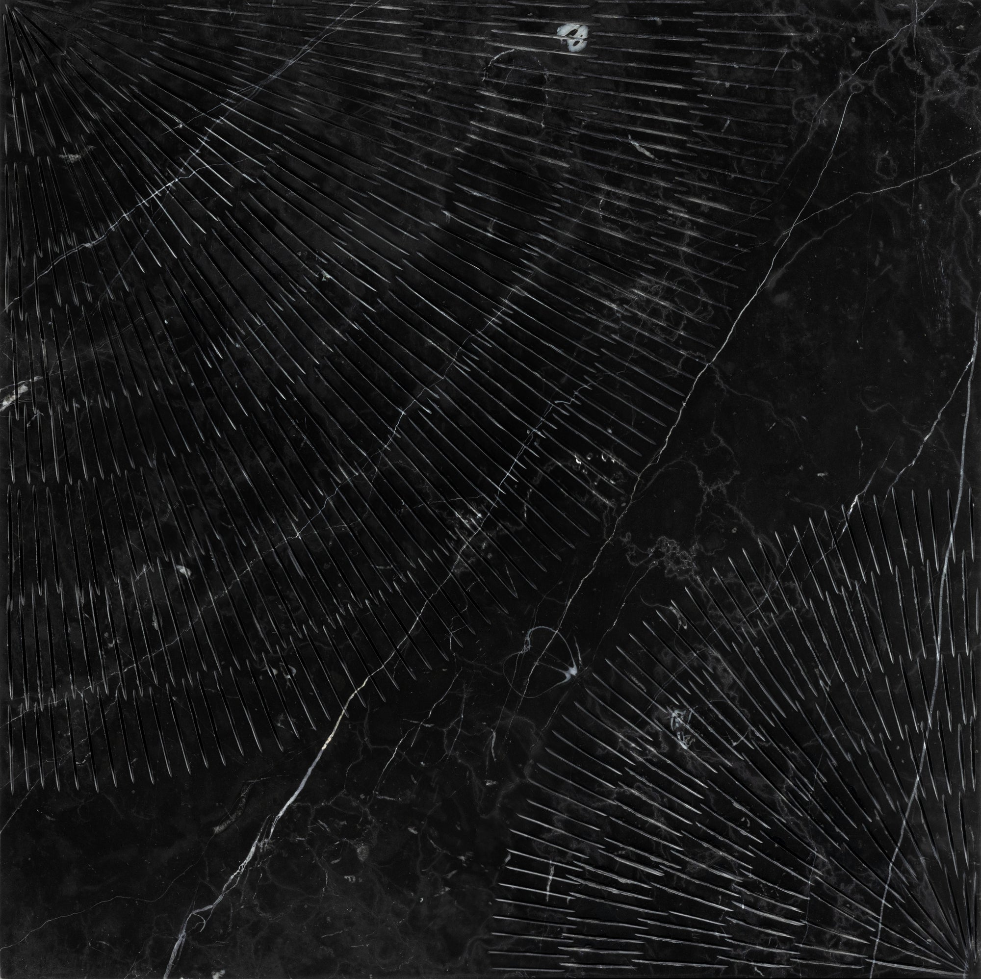 Soleil Marble Decorative Tile – Honed Orbit Pattern Design