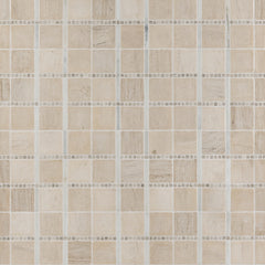 Double Check Moca Mosaic  Tumbled Stone Double Check