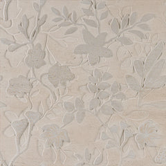 Sanctuary by Lori Weitzner Moca Cream honed stone dimensional tile