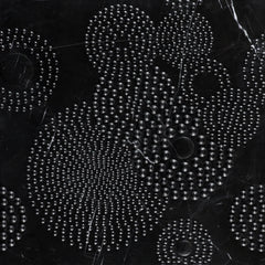 Meru Nero carved marble dimensional tile