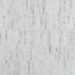 Abbey Road Arabescato D'oro honed stone mosaic