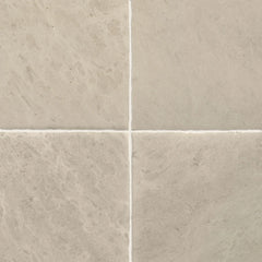 Barley Roman antiqued limestone tile with chiseled edge, 18 x 18 in