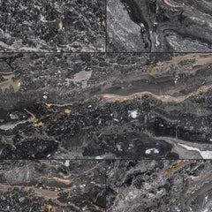 Arabescato Orobico Dark honed marble tile