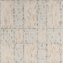 Windowpane Plaid Mosaic  Tumbled Stone Windowpane Plaid