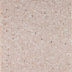Rosa Portogallo Marble Mosaic  Honed Stone Broken Joint 1.0cm