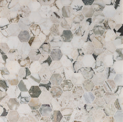 Verde Reale Classico Marble Mosaic  Honed Stone Hexagon 5.0cm