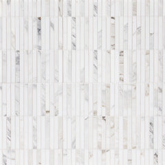 Abbey Road Calacatta Gold honed stone mosaic