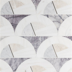 Ali Budd Opia Waterjet Mosaic  Honed Stone