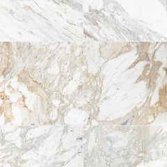 Arabescato D'oro honed marble tile