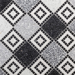 Cosmati Checkerboard Mosaic  Custom