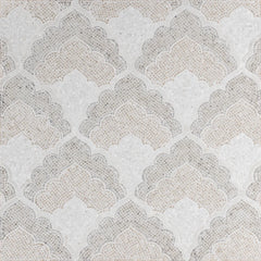 Adena by Lori Weitzner Grey tumbled marble mosaic