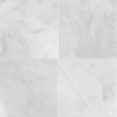 Macael White honed marble tile