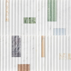 Pinnacle Fete Pastel honed marble dimensional tile