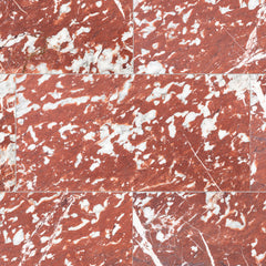 Rosso Francia honed marble tile, 12 x 24 in