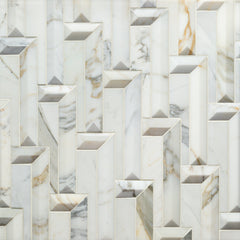 Steps Marble Mosaic Dimensional  Stone
