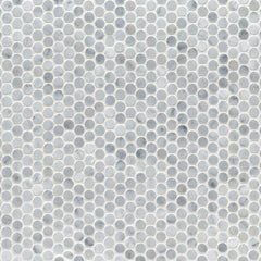 Studs Bianco Carrara polished marble mosaic