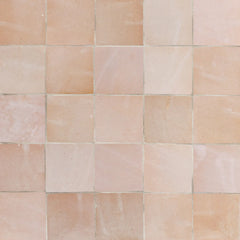 Zellige Rose gloss ceramic tile