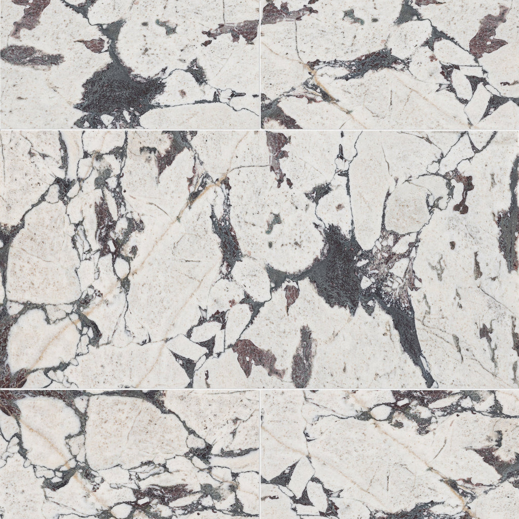 Viola Reale Marble Tile Honed 24" x 3/8" Stone Aris Edge Artistic Tile