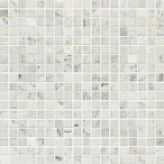 Image showing BiancoCarrara Honed Stone Straight Joint Mosaic MEBCHSJ1.jpg
