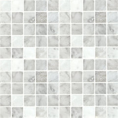 Image showing BiancoCarrara StraightJointMosaic MEBCPSJ3.jpg