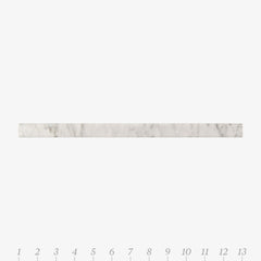 Chelsea 1 Bianco Carrara Marble Swatch Card  Polished Samples Liner
