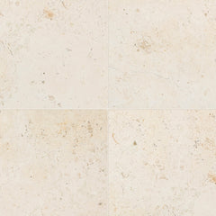 Crema Luna Limestone Tile  Honed 18" x 18" x 3/8" Stone Micro-Beveled Edge