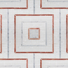 Morningside Heights Square Pink Swatch Card  Polished Samples