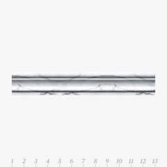 Opus 3 Bianco Carrara Marble Swatch Card  Samples Cornice