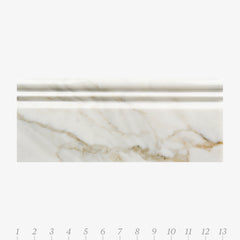Opus 5 Calacatta Gold Marble Swatch Card  Polished Samples Base