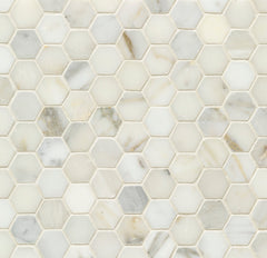 Image showing Pacific White Hexagon Mosaic SPWPHX3.jpg