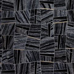 Quickstep Silver Wave Polished Waterjet WJ Mosaic ©