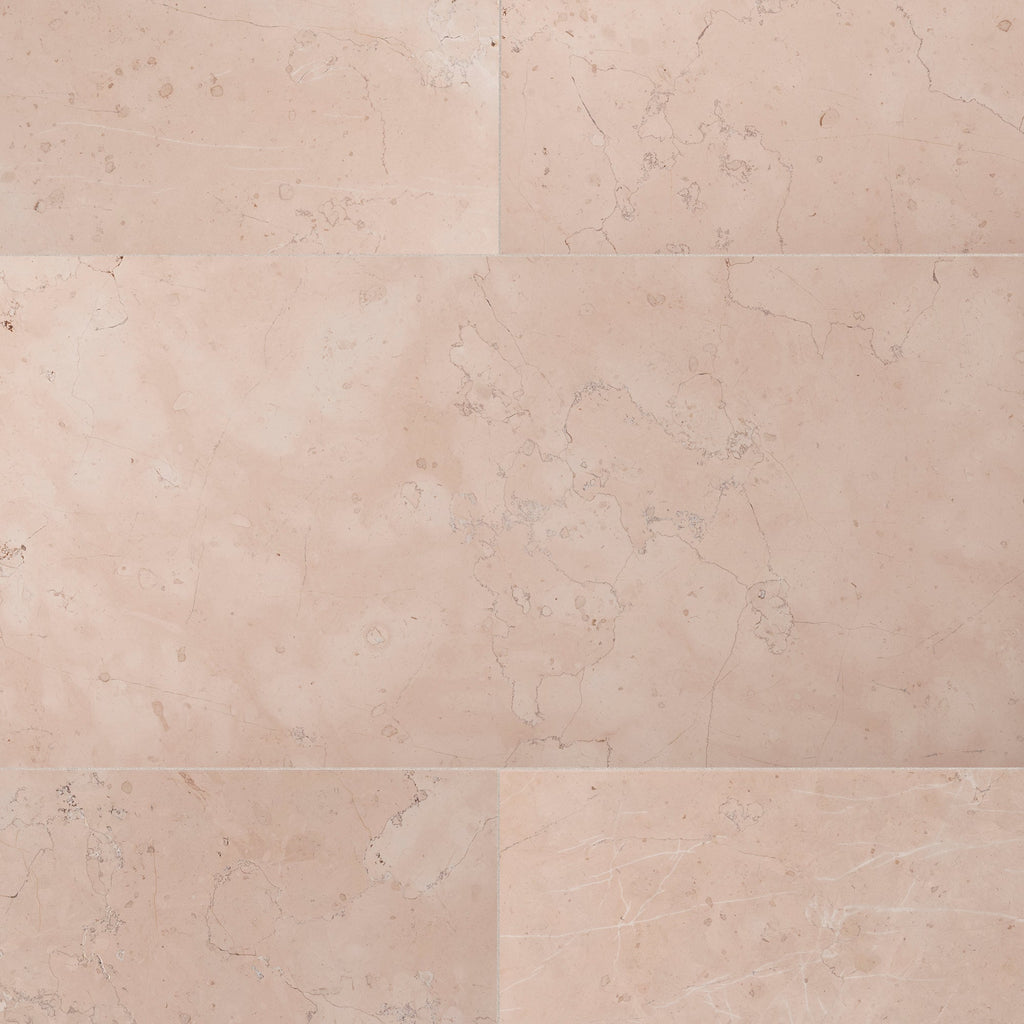 Rosa Perlino Limestone Tile – Honed Pink with Soft Veining – Artistic Tile
