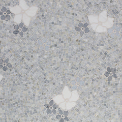 Sakura Calacatta Bluette Honed Stone Mosaic ©