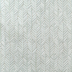 Leaf Be Bop White Mosaic Gloss Glass Tile